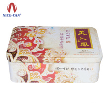 Manufacturer Custom Rectangle Empty Chinese Health Care Herbal Medicine Tin Box